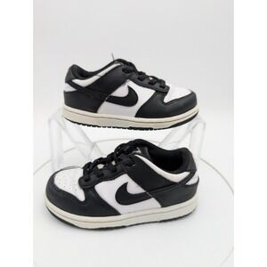 Nike Dunk Low Panda Toddler Shoes Size 9C Black White Kids Sneakers